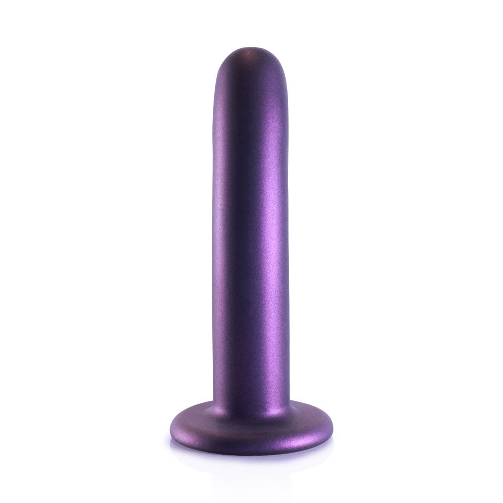 OUCH! Smooth Silicone G-Spot Dildo - 6'' / 14.5 cm - Metallic  14.5 cm Dildo