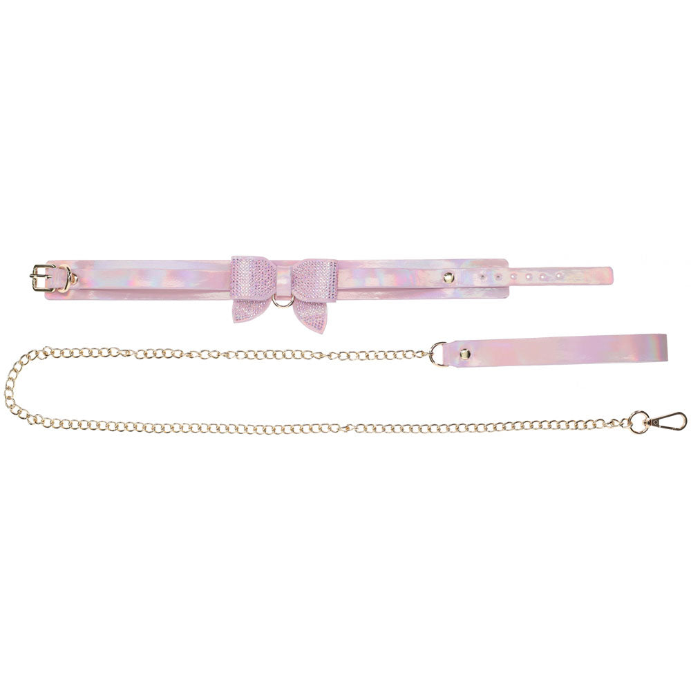 OUCH! Paris Collection - Collar with Leash -  Restraint