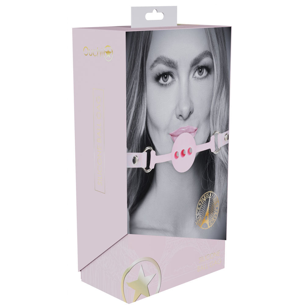 OUCH! Paris Collection - Silicone Ball Gag -  Breatheable Mouth Restraint