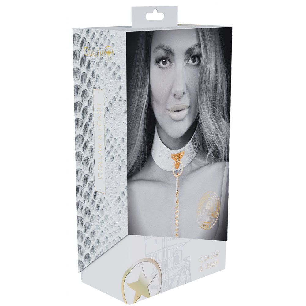 OUCH! Florence Collection - Collar with Leash -  Restraint