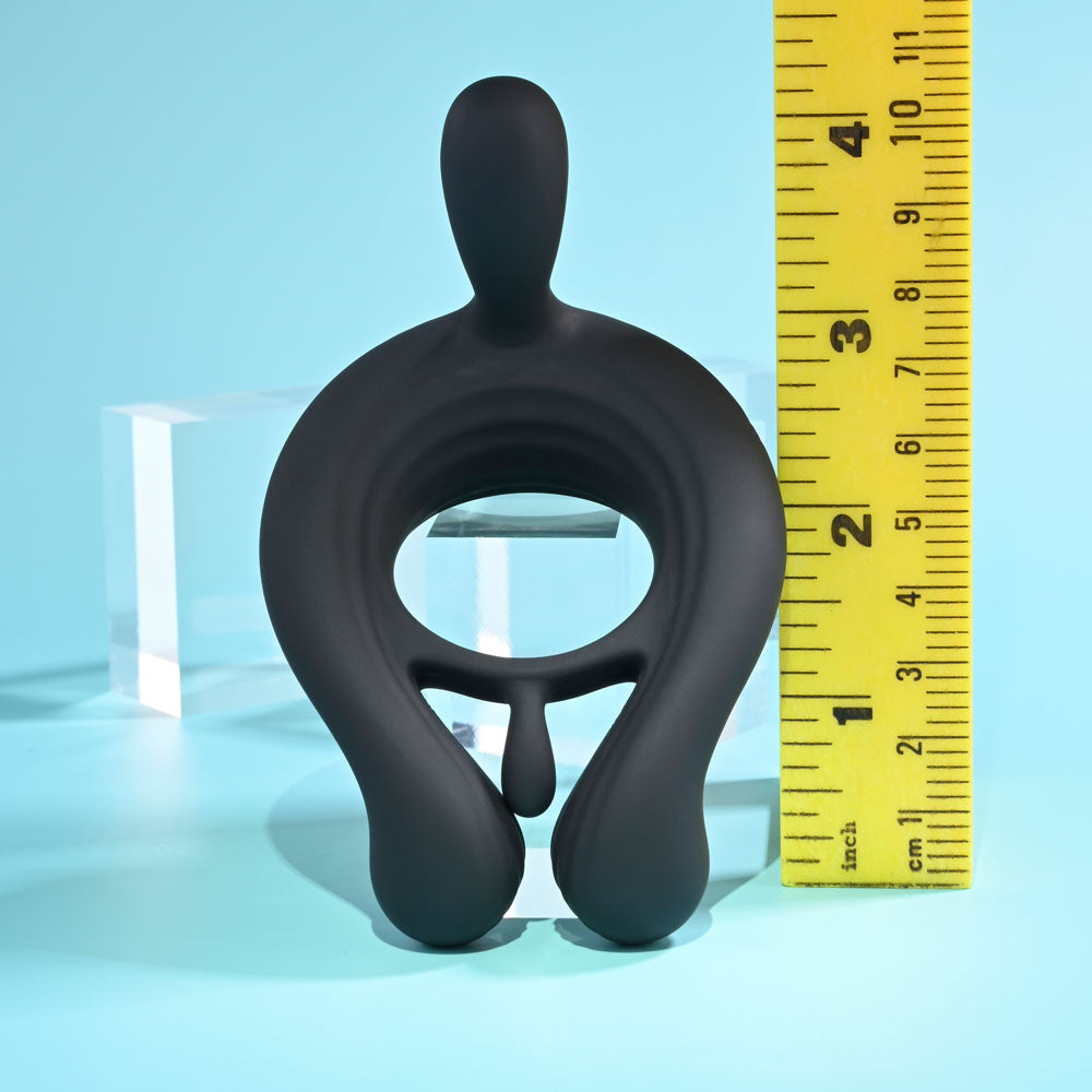 Playboy Pleasure TRIPLE PLAY -  USB Rechargeable Cock Ring with Wireless Remote