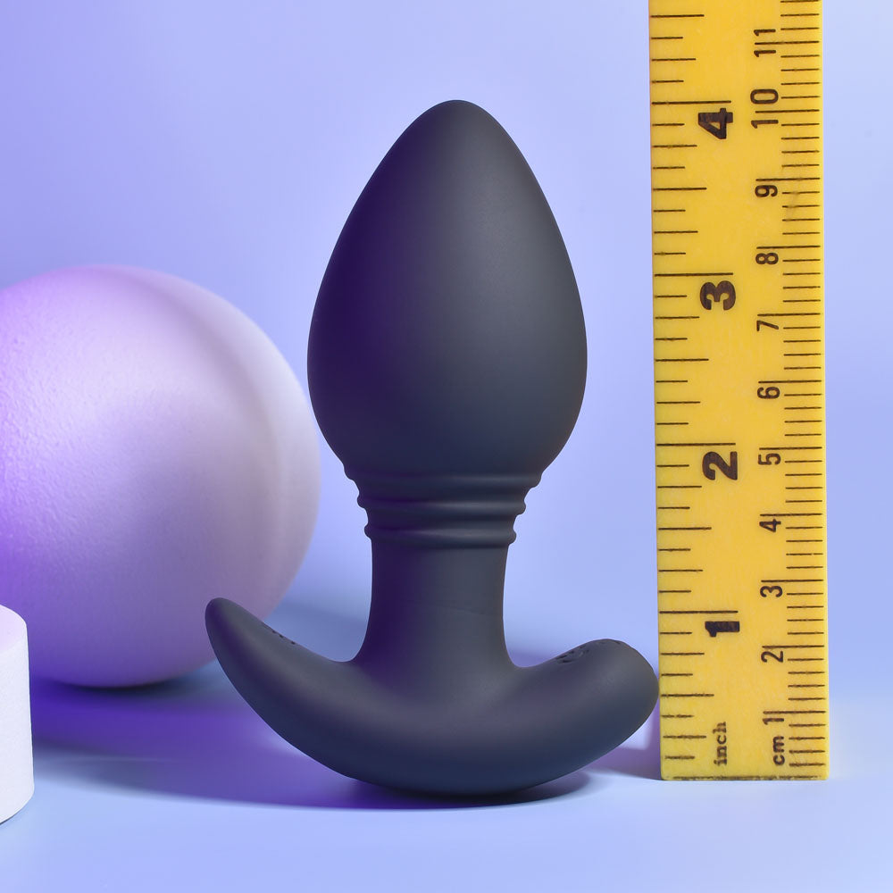 Playboy Pleasure PLUG & PLAY -  10.3 cm USB Rechargeable Vibrating Butt Plug with Wireless Remote