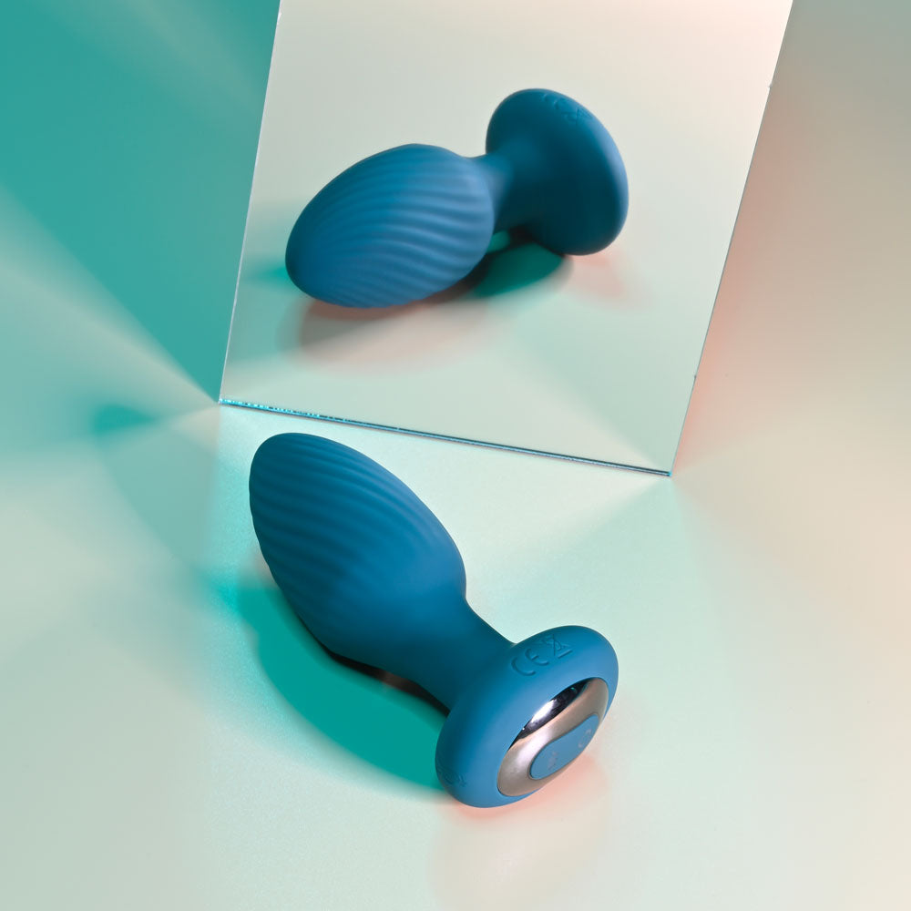 Playboy Pleasure SPINNING TAIL TEASER -  9.7 cm USB Rechargeable Vibrating & Rotating Butt Plug with Wireless Remote