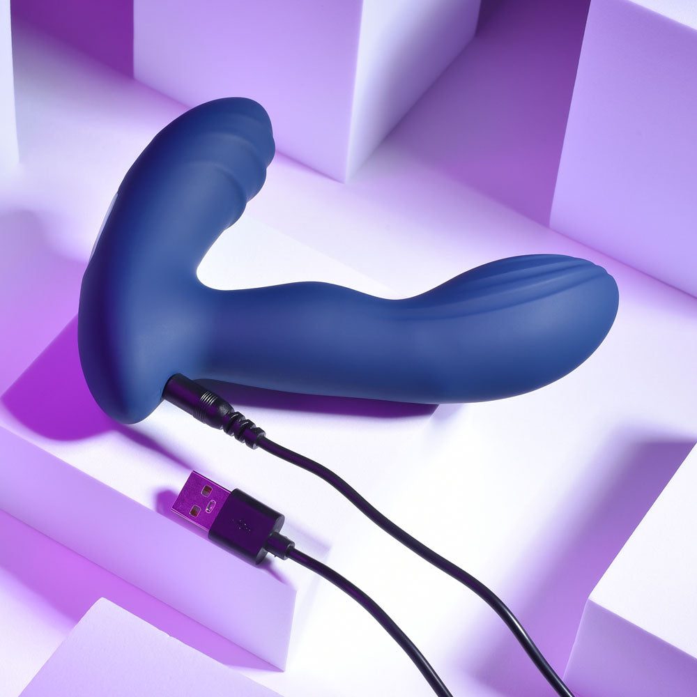 Playboy Pleasure PLEASURE PLEASER -  USB Rechargeable Vibrating Prostate Massager with Wireless Remote