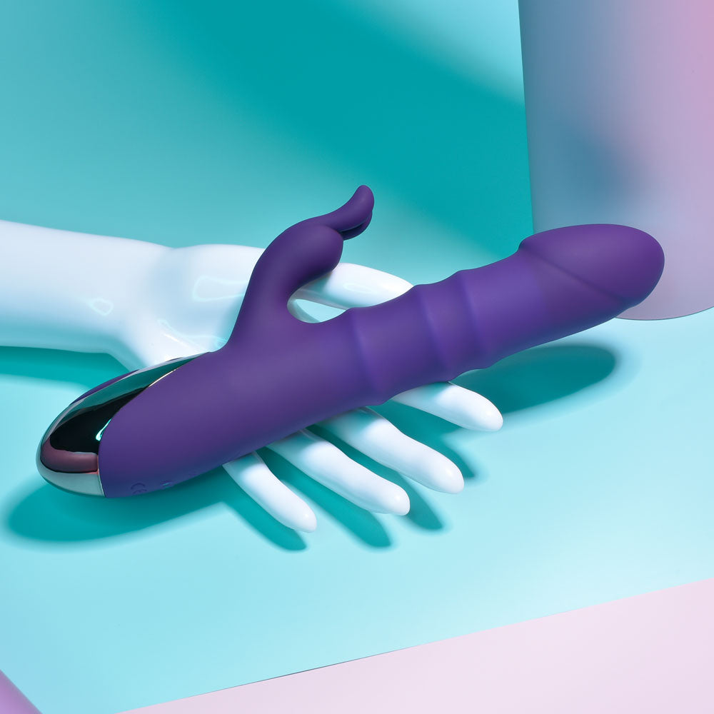 Playboy Pleasure HOP TO IT -  23.5 cm USB Rechargeable Rabbit Vibrator