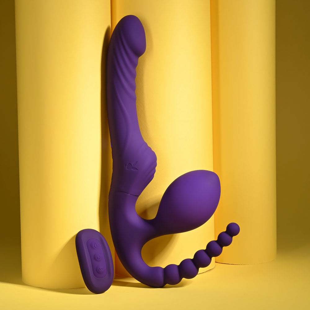 Playboy Pleasure HUG IT OUT -  29 cm USB Rechargeable Strapless Strap-On