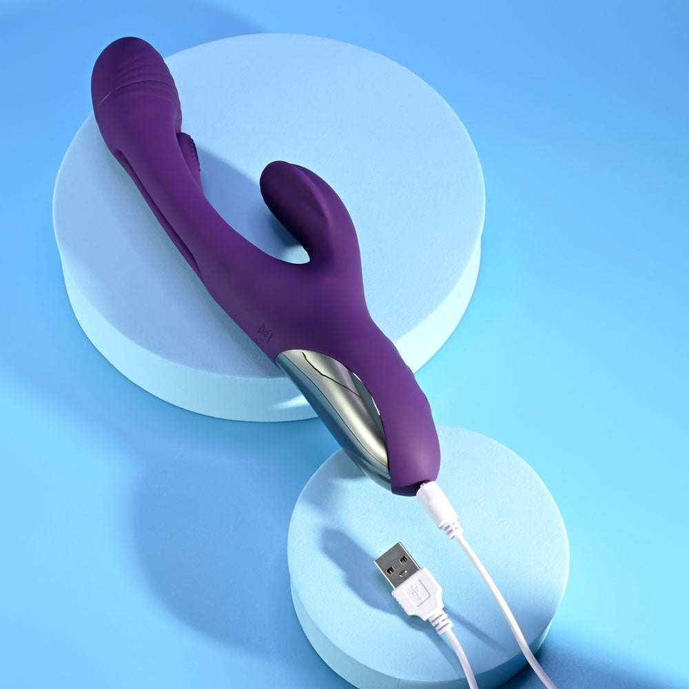 Playboy Pleasure THE THRILL -  24.4 cm USB Rechargeable Rabbit Vibrator