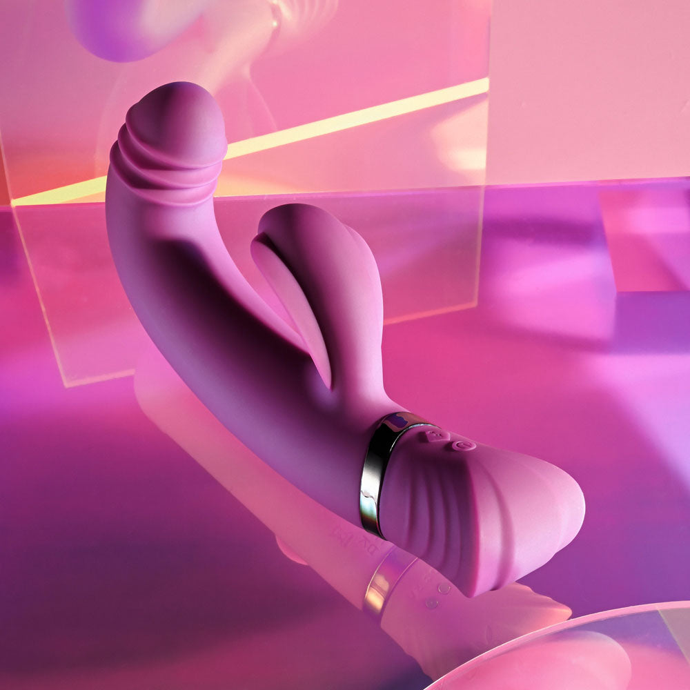 Playboy Pleasure TAP THAT -  16.5 cm USB Rechargebale Rabbit Vibrator