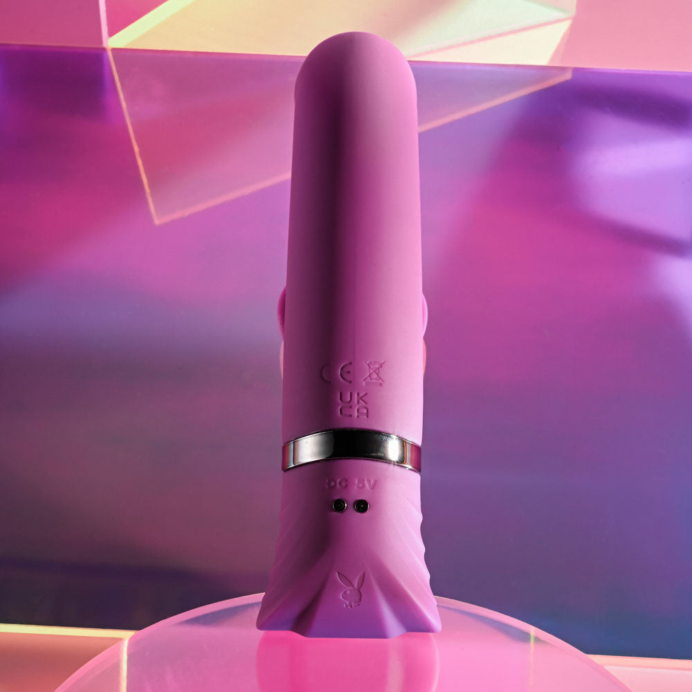 Playboy Pleasure TAP THAT -  16.5 cm USB Rechargebale Rabbit Vibrator