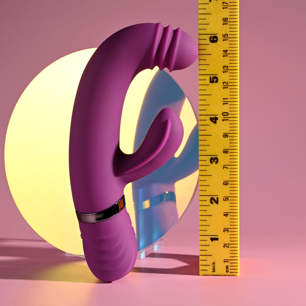 Playboy Pleasure TAP THAT -  16.5 cm USB Rechargebale Rabbit Vibrator