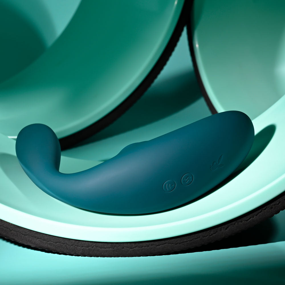 Playboy Pleasure CHARMER -  USB Rechargeable Vibrator with Clitoral Suction