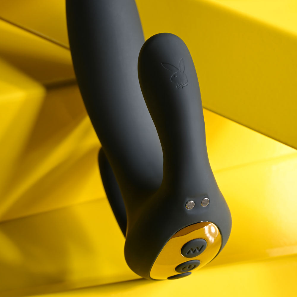 Playboy Pleasure TRIPLE THREAT -  USB Rechargeable Triple Probe Vibrator
