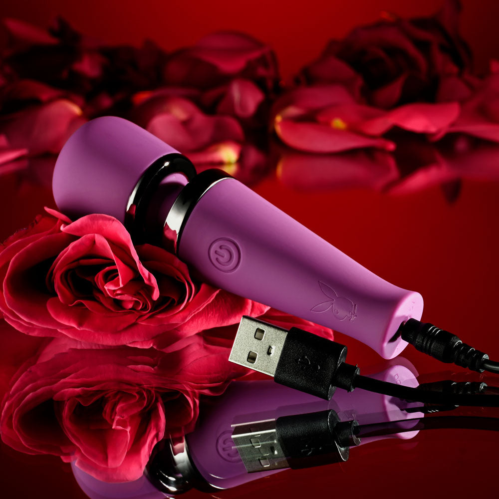 Playboy Pleasure MIC DROP -  11.4 cm USB Rechargeable Vibrating Mini Massage Wand