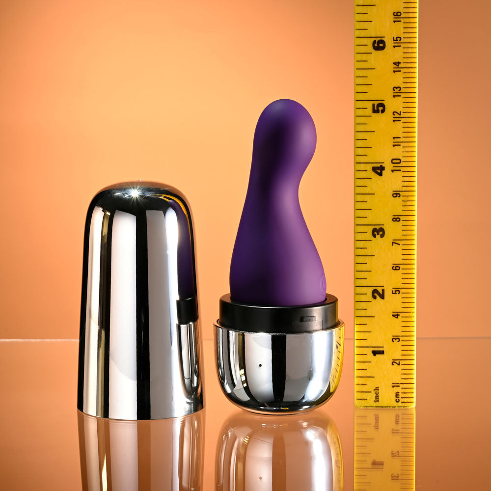 Playboy Pleasure THE JET SET - VIBRATOR -  10.2 cm Vibrator with Self Charging Case