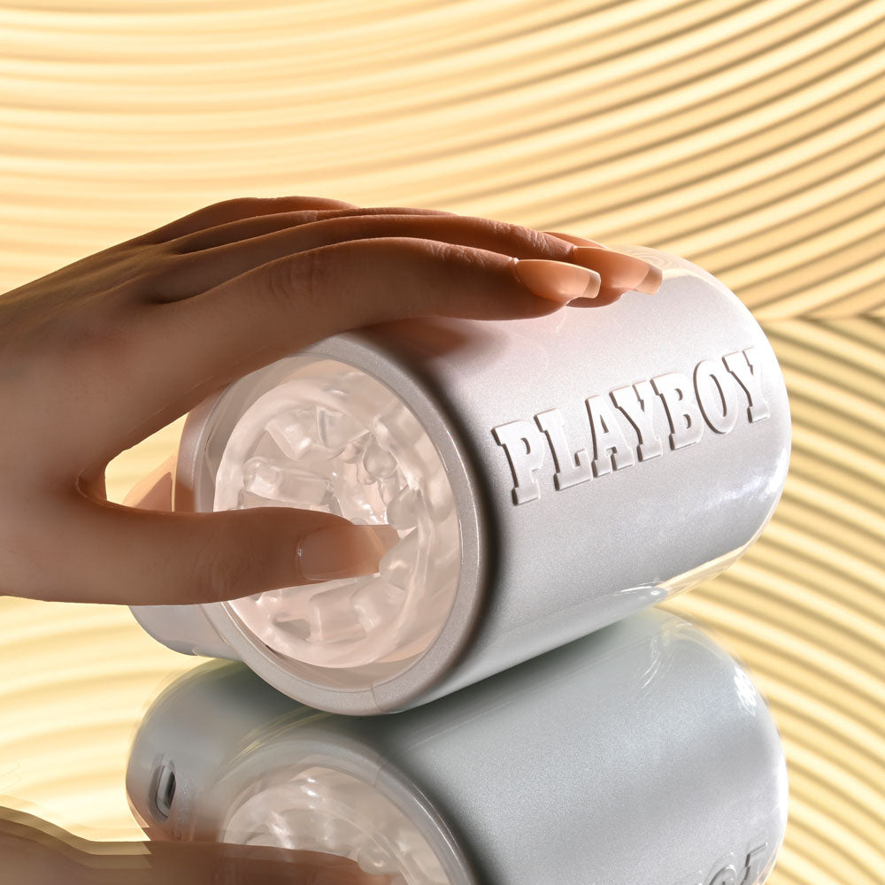 Playboy Pleasure SPIN DOCTOR -  USB Rechargeable Vibrating & Spinning Stroker