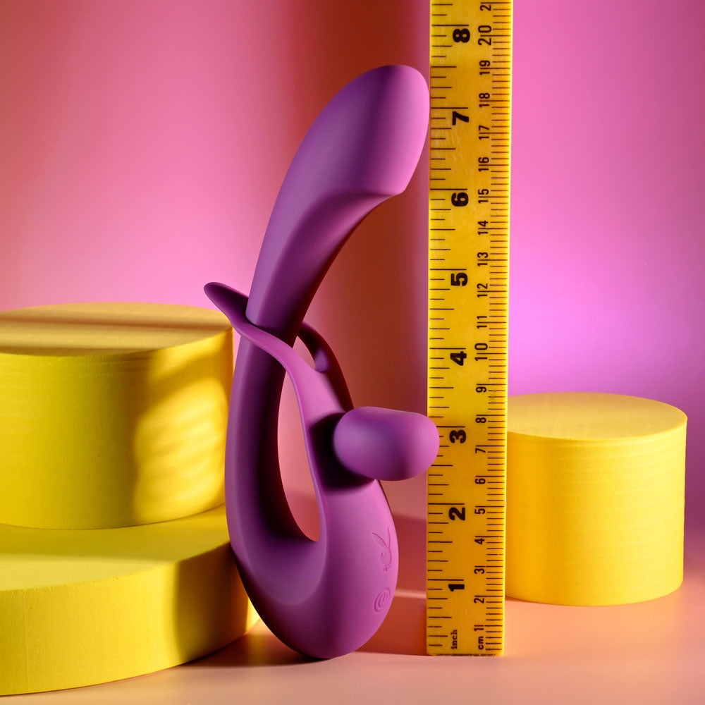 Playboy Pleasure CHA CHA SLIDE -  20 cm USB Rechargeable Rabbit Vibrator