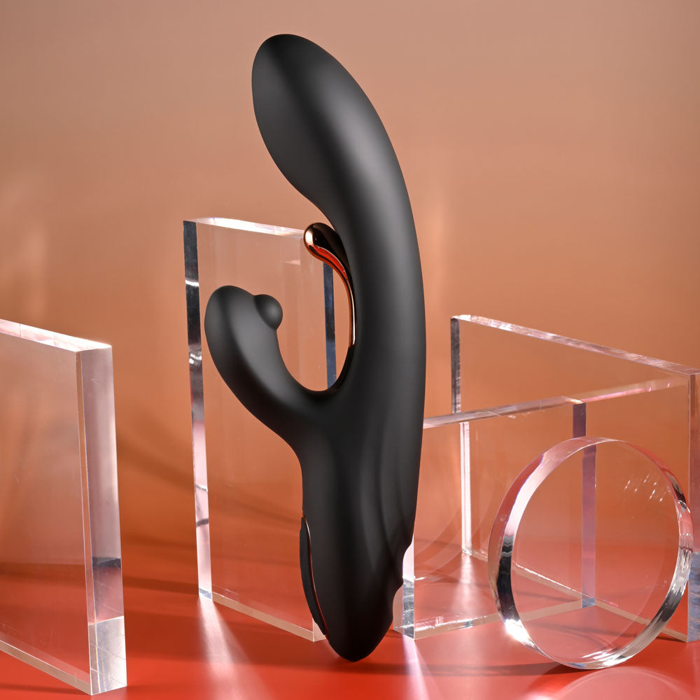 Playboy Pleasure AUREUS -  22.7 cm USB Rechargeable Rabbit Vibrator with Internal Flicker