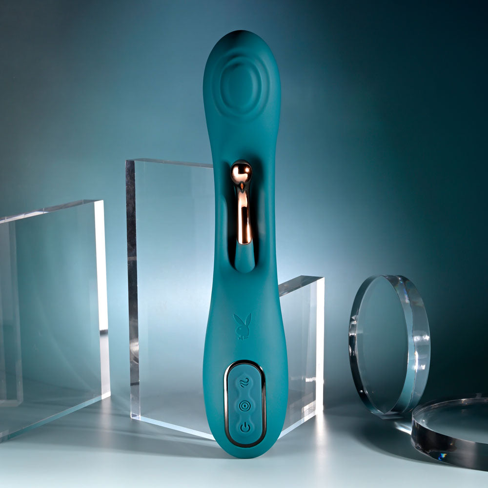 Playboy Pleasure AURELIE -  22.7 cm USB Rechargeable Vibrator with Internal Flicker