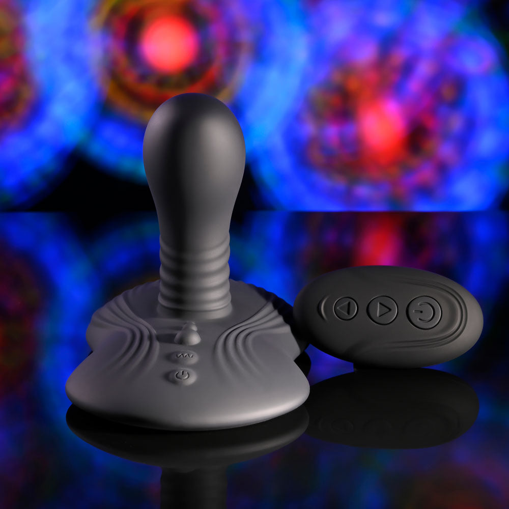 Playboy Pleasure SITTIN & SPINNIN -  USB Rechargeable Spinning Vibrator & Grinder Pad with Remote