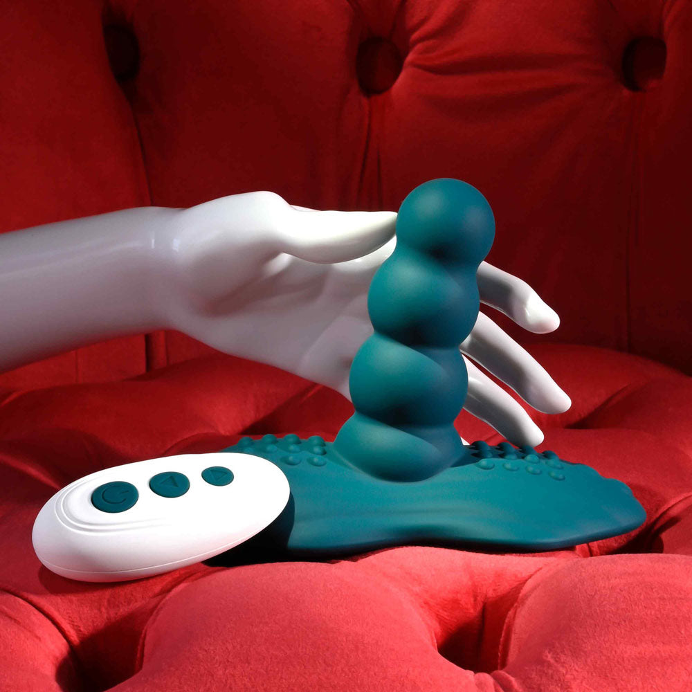 Playboy Pleasure HAVE A SEAT -  USB Rechargeable Rideable Vibrator and Grinder Pad with Remote