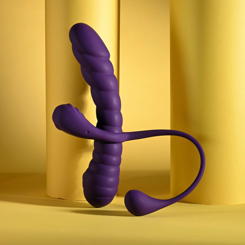 Playboy Pleasure TWISTED PLAYGROUND -  USB Rechargeable Vibrator and Cock Ring Kit
