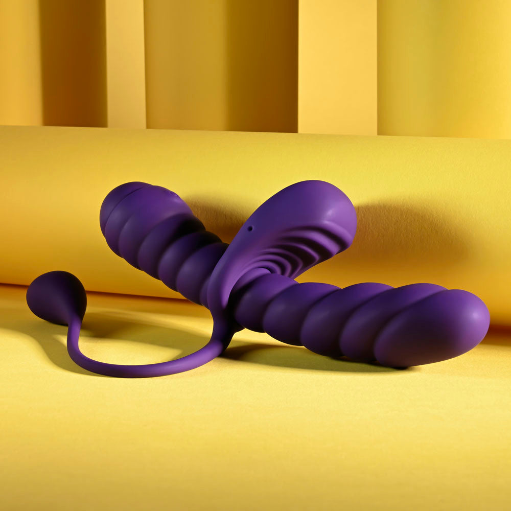 Playboy Pleasure TWISTED PLAYGROUND -  USB Rechargeable Vibrator and Cock Ring Kit