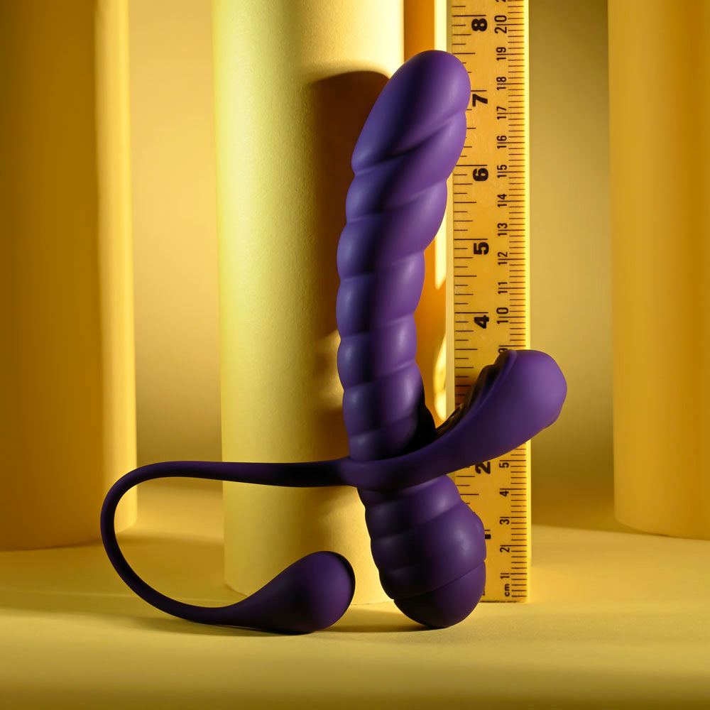 Playboy Pleasure TWISTED PLAYGROUND -  USB Rechargeable Vibrator and Cock Ring Kit