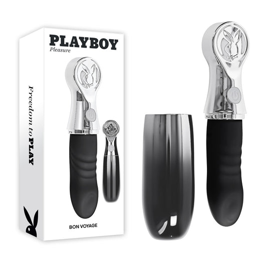 Playboy Pleasure BON VOYAGE - /Chrome 18.7 cm USB-C Rechargeable Tapping Vibrator
