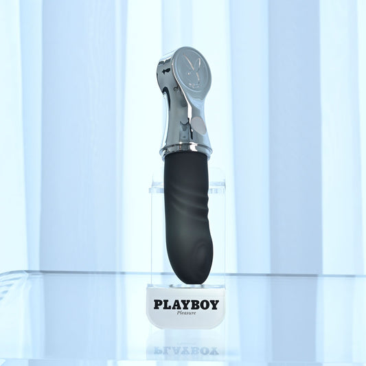 Playboy Pleasure BON VOYAGE - /Chrome 18.7 cm USB-C Rechargeable Tapping Vibrator