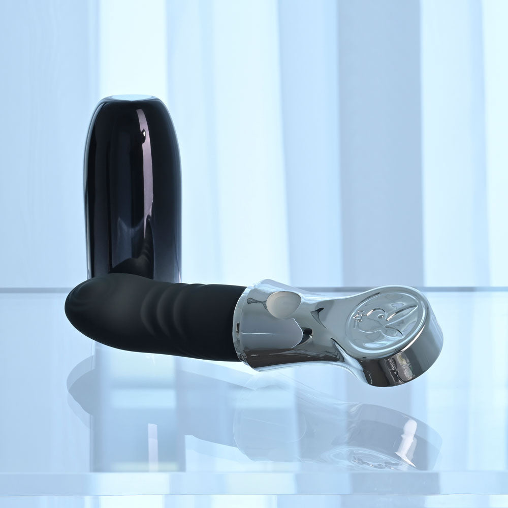 Playboy Pleasure BON VOYAGE - /Chrome 18.7 cm USB-C Rechargeable Tapping Vibrator
