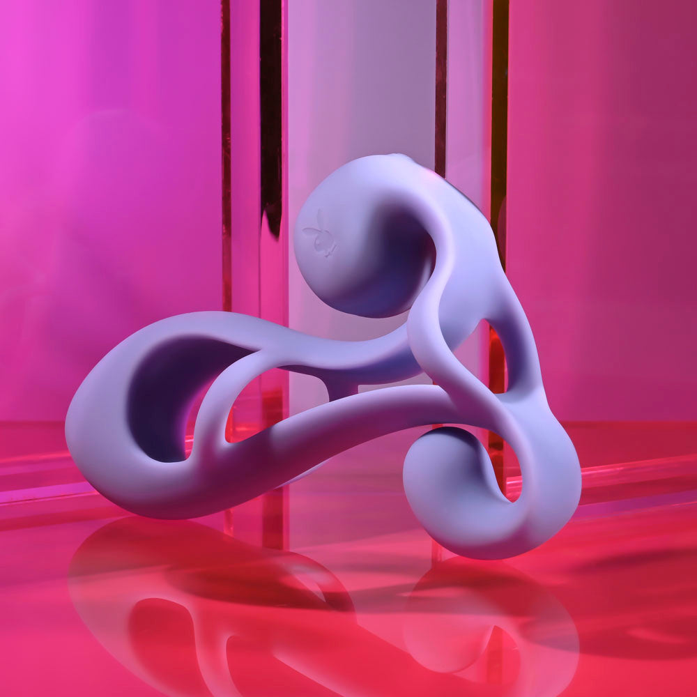 Playboy Pleasure FANTASY CAGE -  USB Rechargeable Vibrating Penis Sleeve