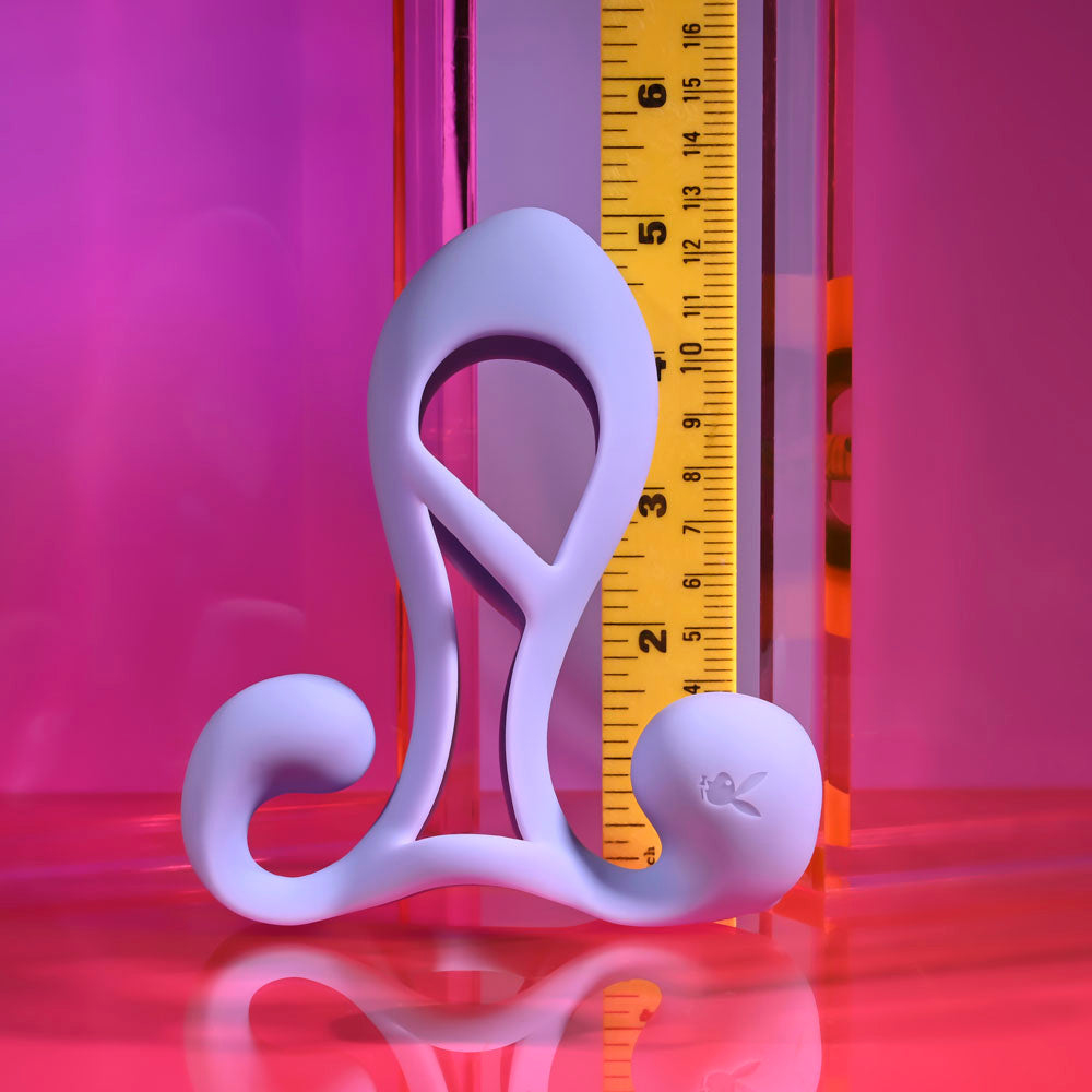 Playboy Pleasure FANTASY CAGE -  USB Rechargeable Vibrating Penis Sleeve