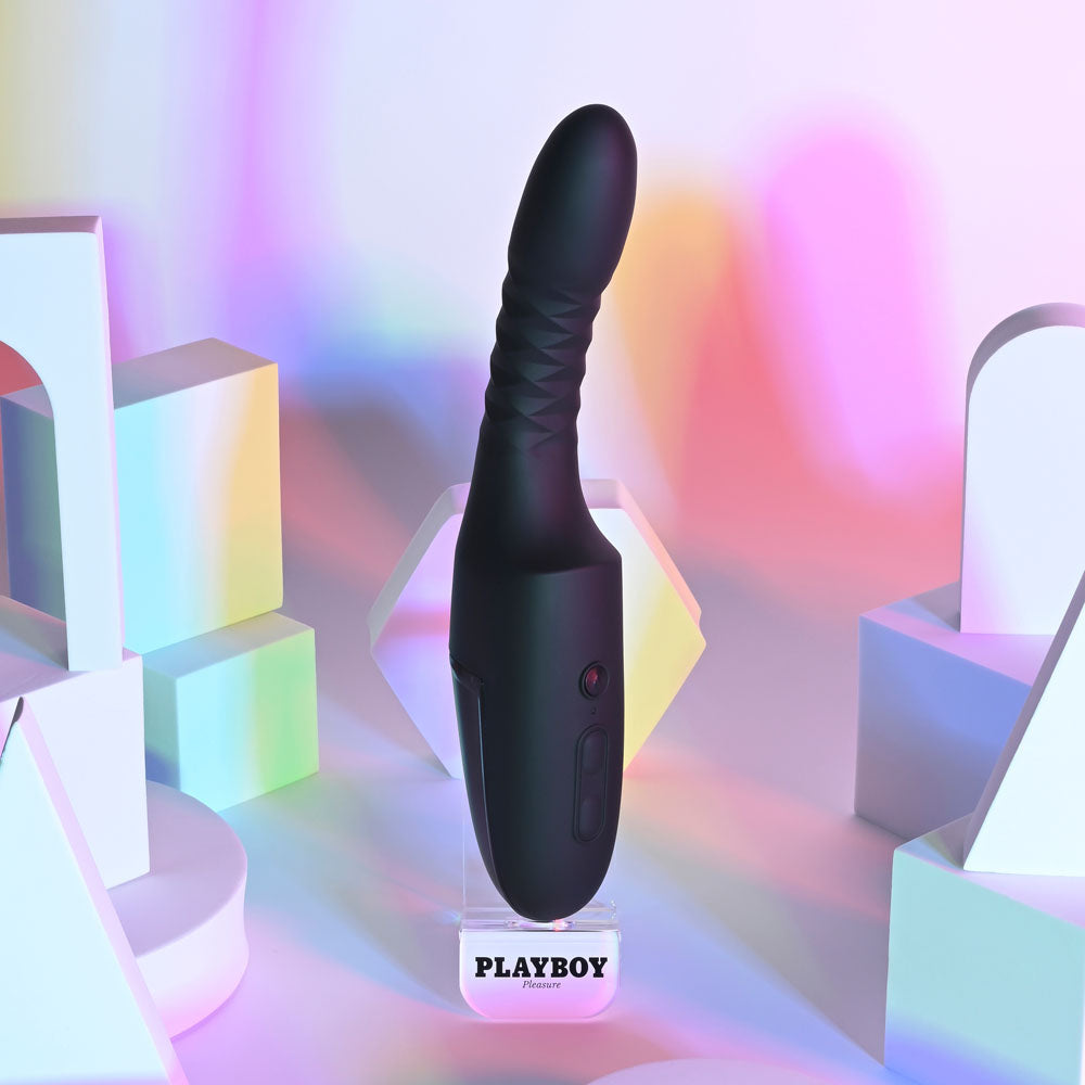 Playboy Pleasure OVERDRIVE -  28.2 cm USB Rechargeable Thrusting Vibrator