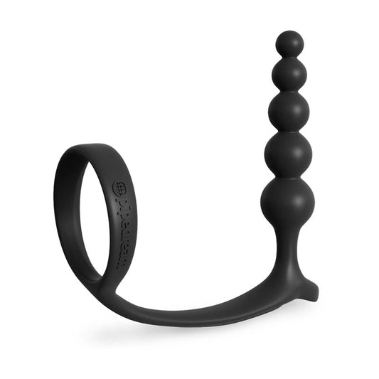Anal Fantasy Collection Ass-Gasm Cockring Anal Beads -  Cock Ring with Anal Plug