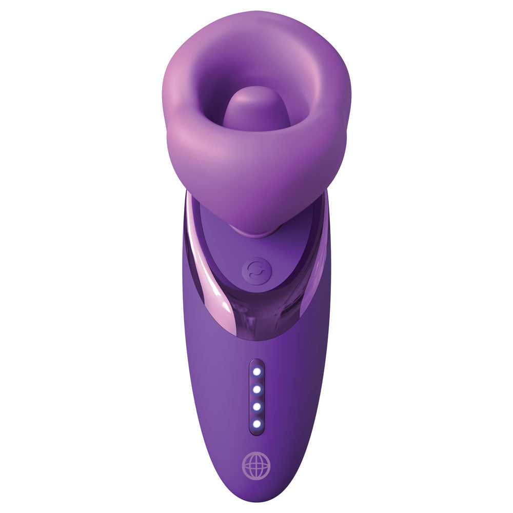 Fantasy For Her Pleasure Sucker -  USB Rechargeable Sucking, Licking & Vibrating Stimulator