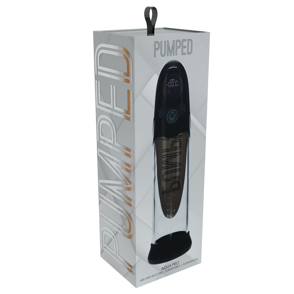 PUMPED Aqua-Pro Auto Pump -  - /Clear USB Rechargeable AI-Enabled Submersible Auto Penis Pump