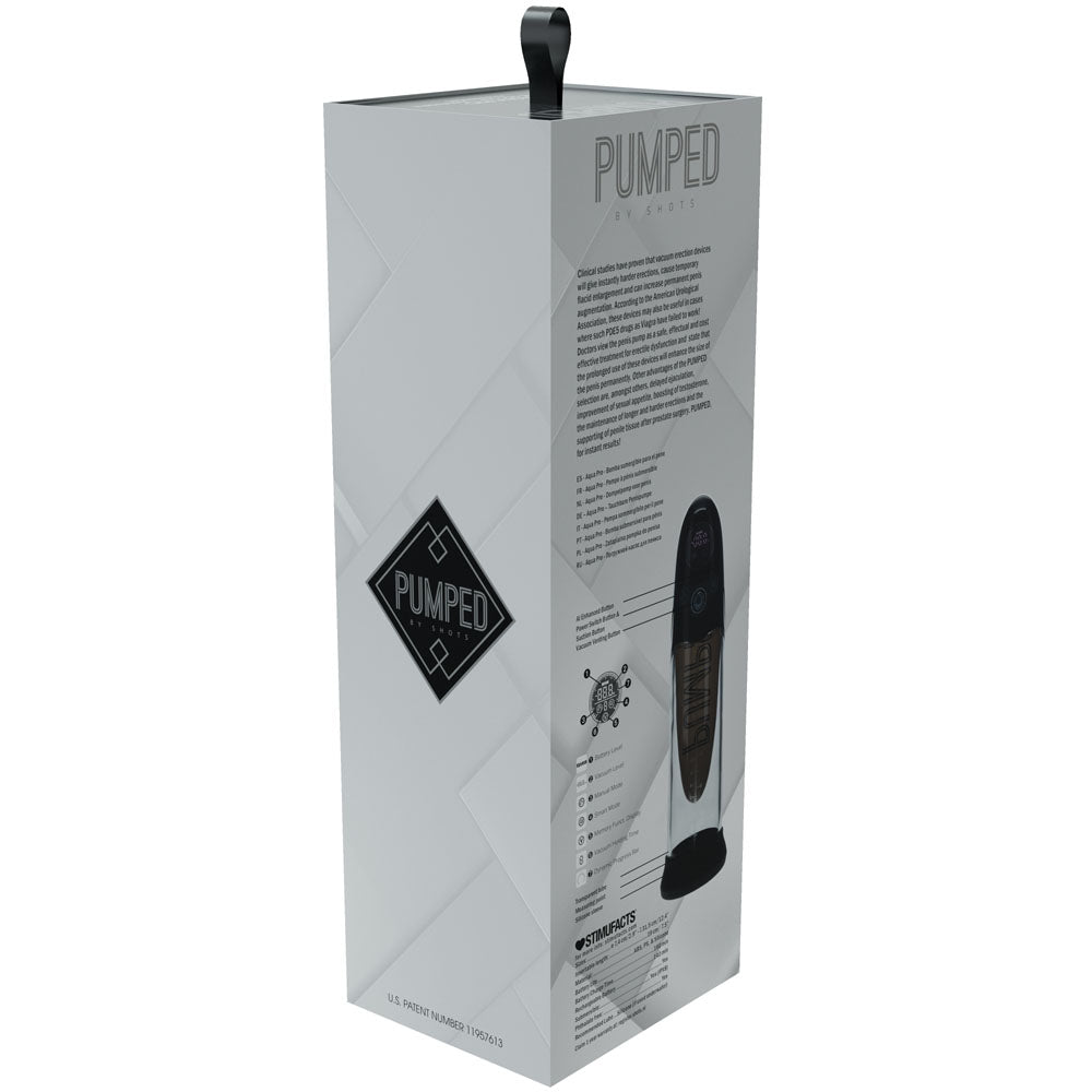 PUMPED Aqua-Pro Auto Pump -  - /Clear USB Rechargeable AI-Enabled Submersible Auto Penis Pump