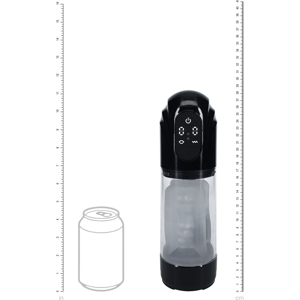 PUMPED TechnoThrust Auto Masturbator - /Clear USB Rechargeable Auto Maturbator