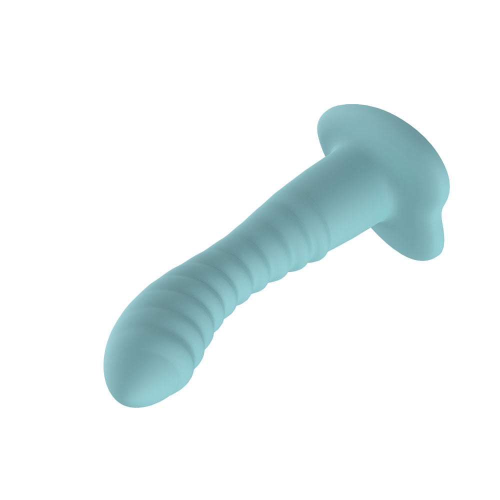 Passion Play Liquid Silicone Ridged Dildo -  -  18 cm Dildo