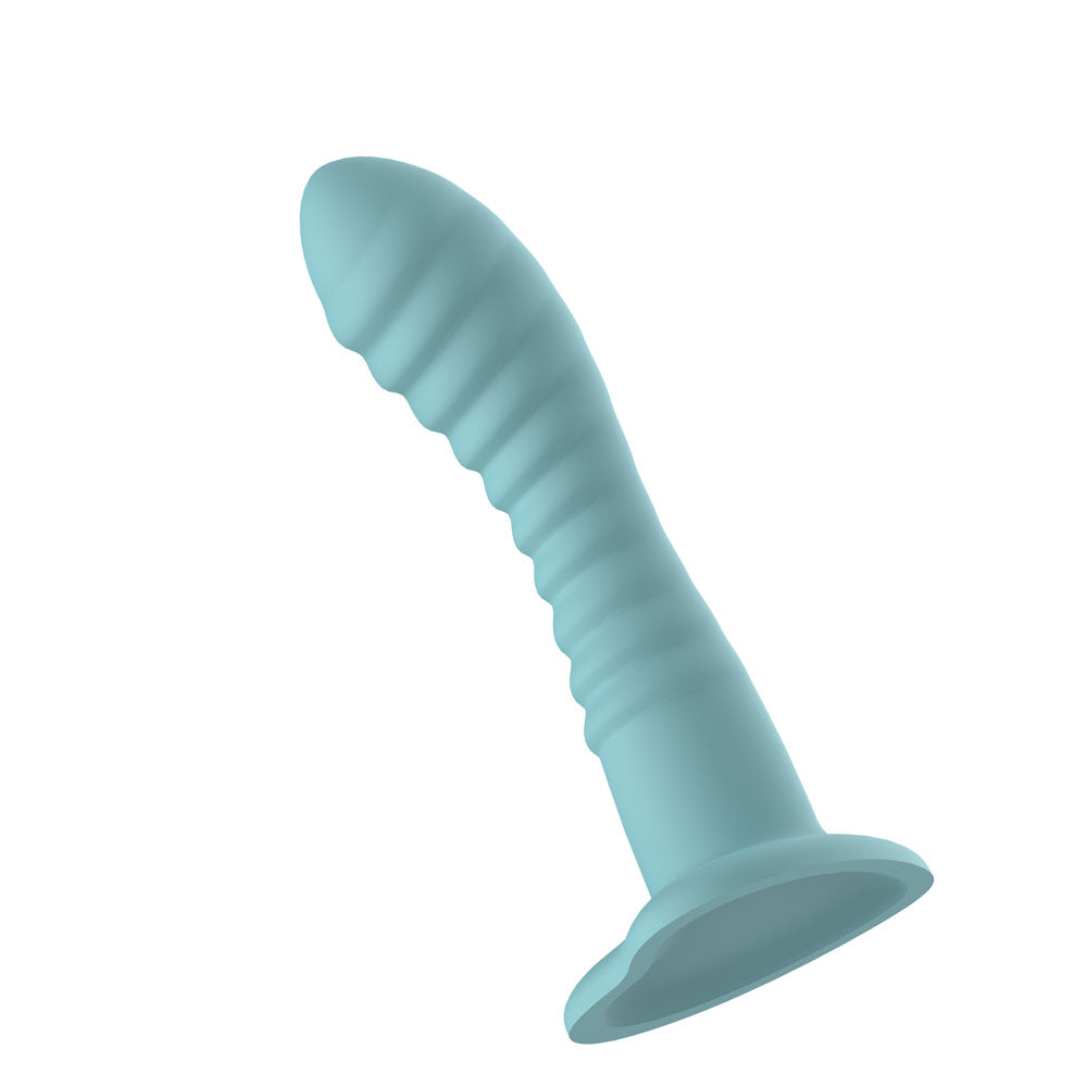 Passion Play Liquid Silicone Ridged Dildo -  -  18 cm Dildo