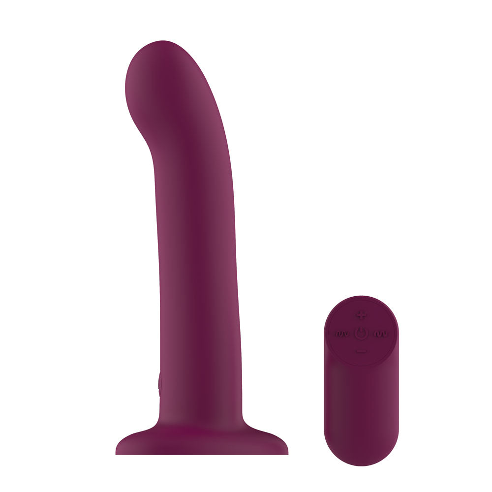 Passion Play Vibrating Dildo -  -  18.2 cm USB Rechargeable Vibrating Dildo with Wireless Remote