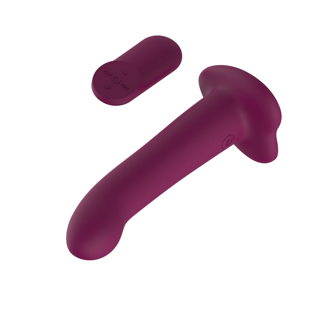 Passion Play Vibrating Dildo -  -  18.2 cm USB Rechargeable Vibrating Dildo with Wireless Remote