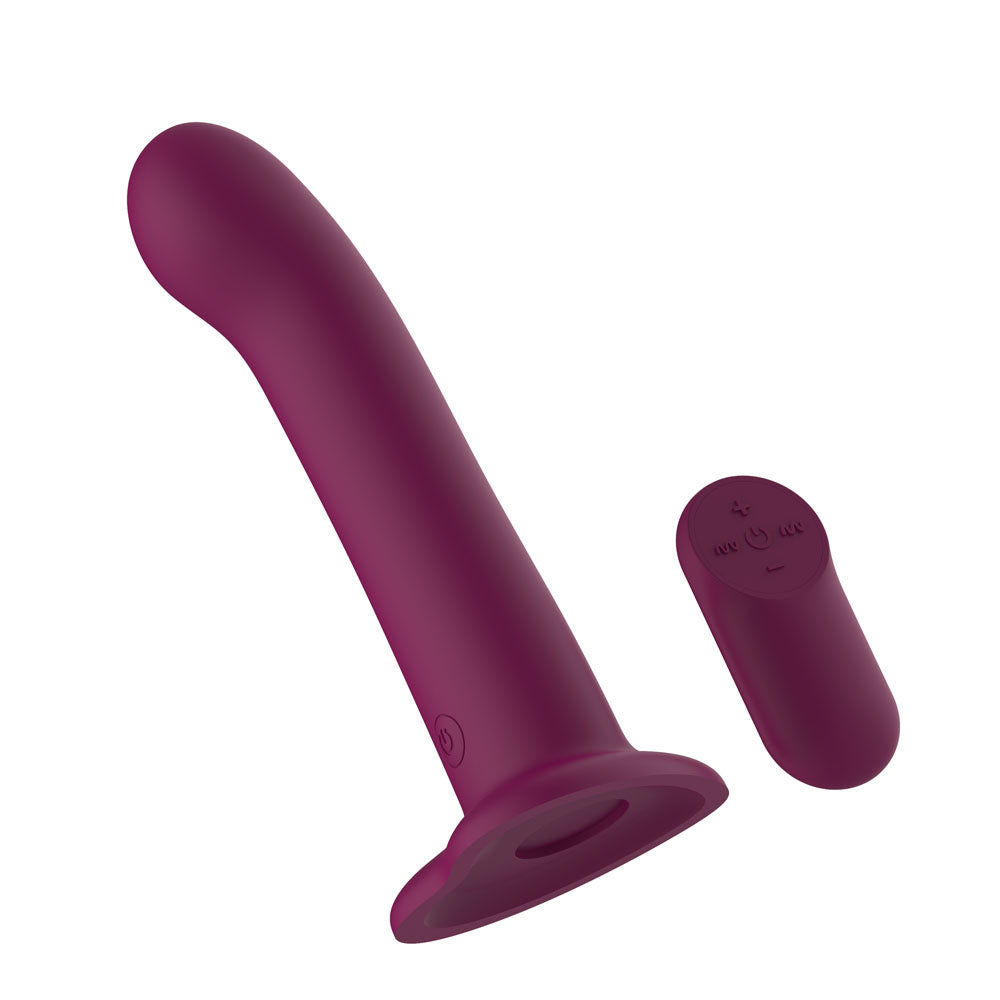 Passion Play Vibrating Dildo -  -  18.2 cm USB Rechargeable Vibrating Dildo with Wireless Remote