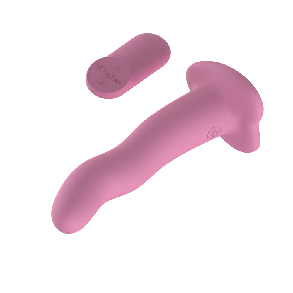 Passion Play Vibrating Dildo -  -  18.2 cm USB Rechargeable Vibrating Dildo with Wireless Remote