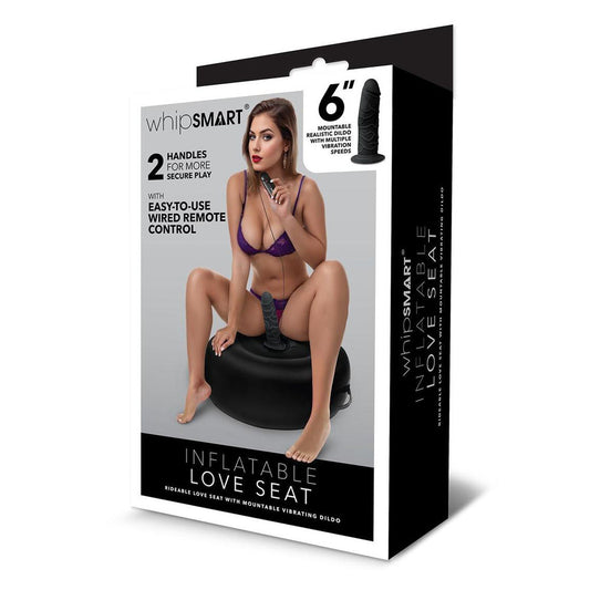 Whipsmart Inflatable Vibrating Love Seat -  Inflatable Cushion with 6'' Vibrating Dong