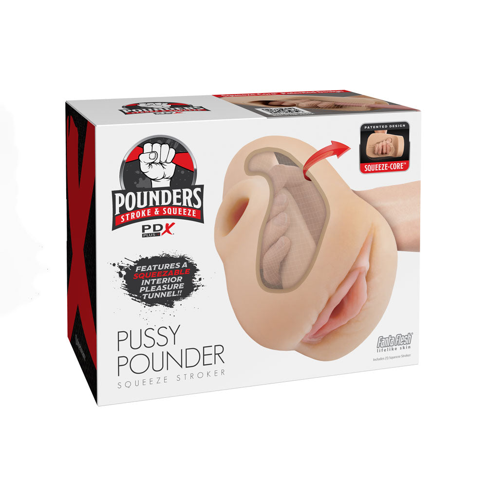 PDX Plus Pussy Pounder Squeeze Stroker -  -  Vagina Stroker