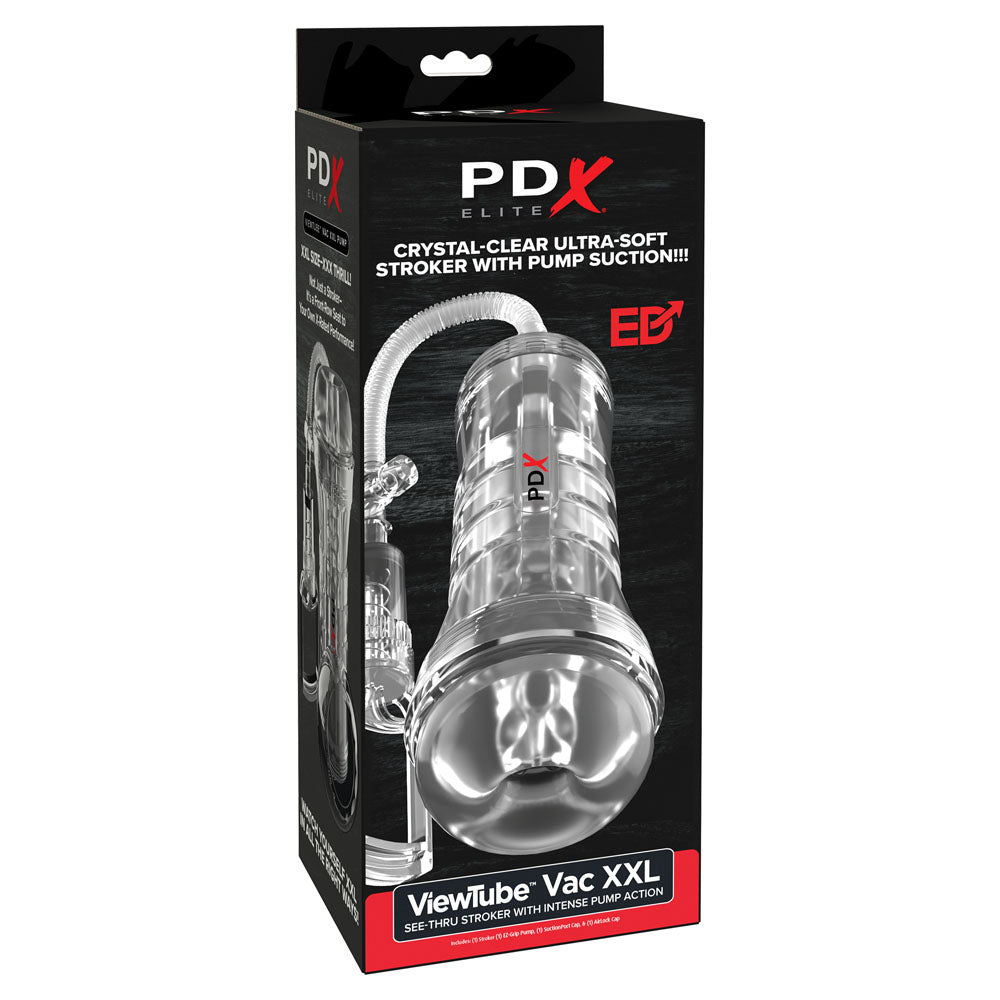 PDX Elite ViewTube Vac XXL Pump Stroker -  Vagina Stroker with Suction Pump