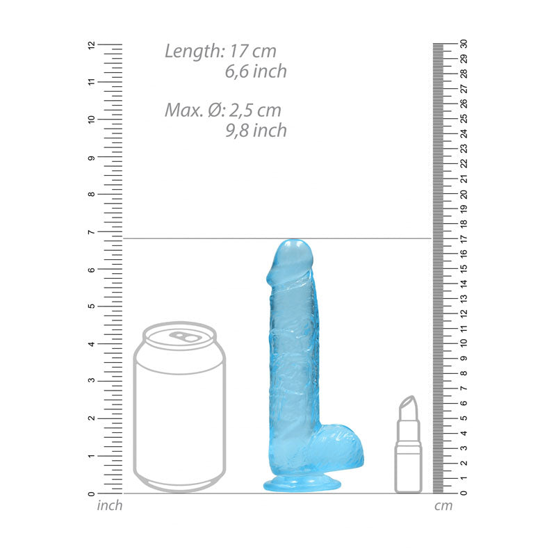 REALROCK 6'' Realistic Dildo With Balls -  15.2 cm Dong