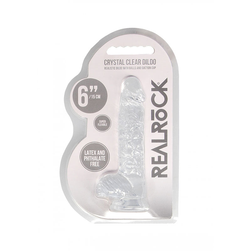REALROCK 6'' Realistic Dildo With Balls -  15.2 cm Dong