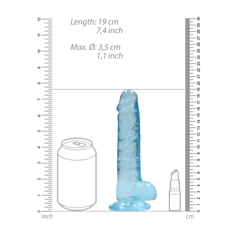 REALROCK 7'' Realistic Dildo With Balls -  17.8 cm Dong